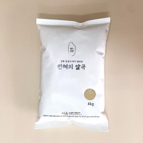 강화 볼음도 유기농 쌀 삼광미 고시히카리 백미 현미 4kg (2021년산, 노루지 일반포장, 무료배송)